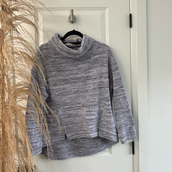 anthropologie saturday sunday purple heathered sweater - Picture 2 of 5